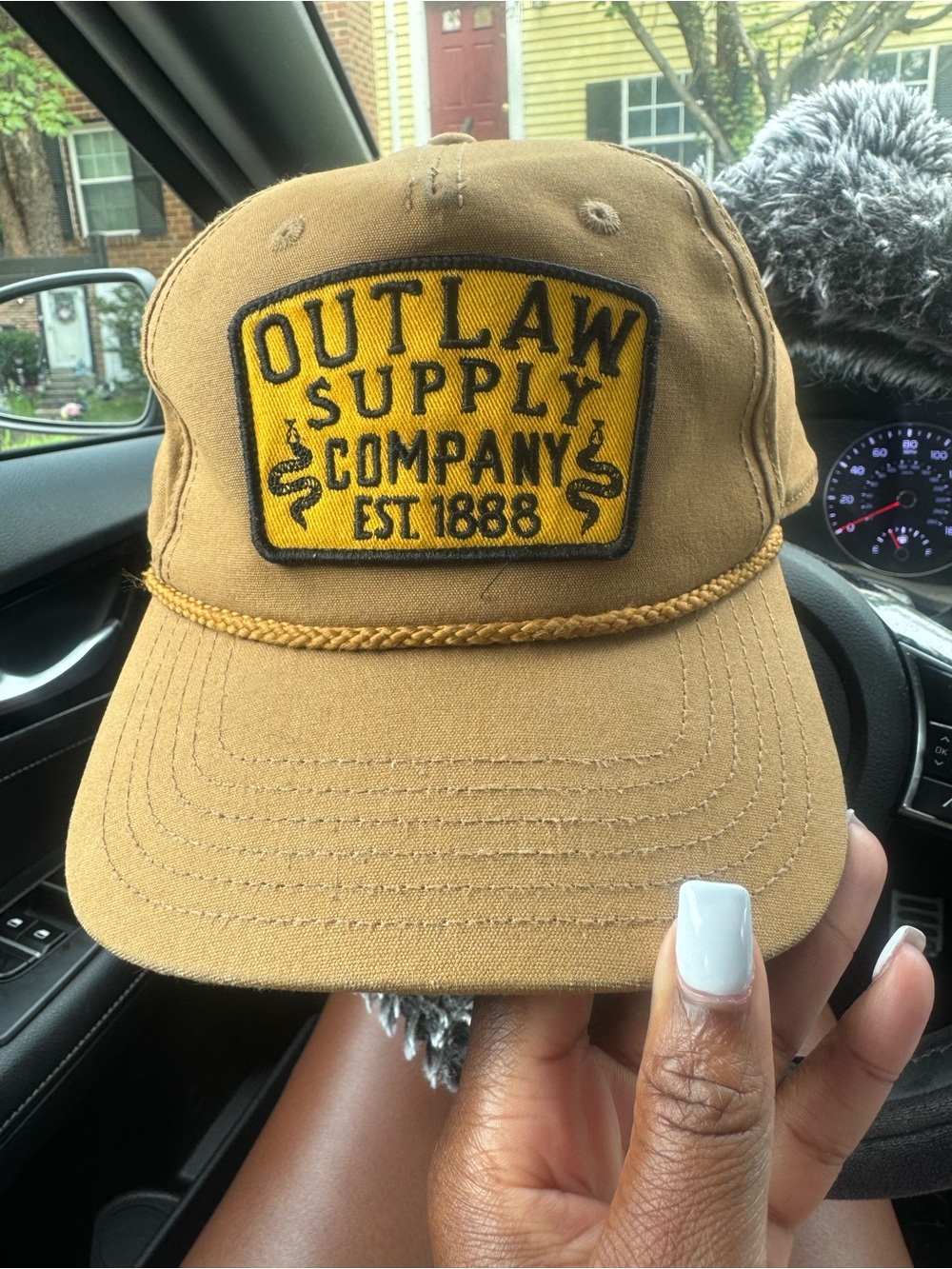 Target Brown Outlaw Supply Company Patch Cap with Yellow Patch
